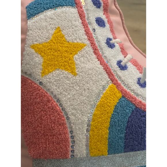 C & C California roller skate embellished throw pillow euc - Picture 4 of 8